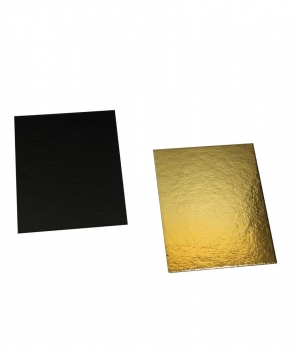 Kartonboden für Beutel 95x78mm gold/schwarz